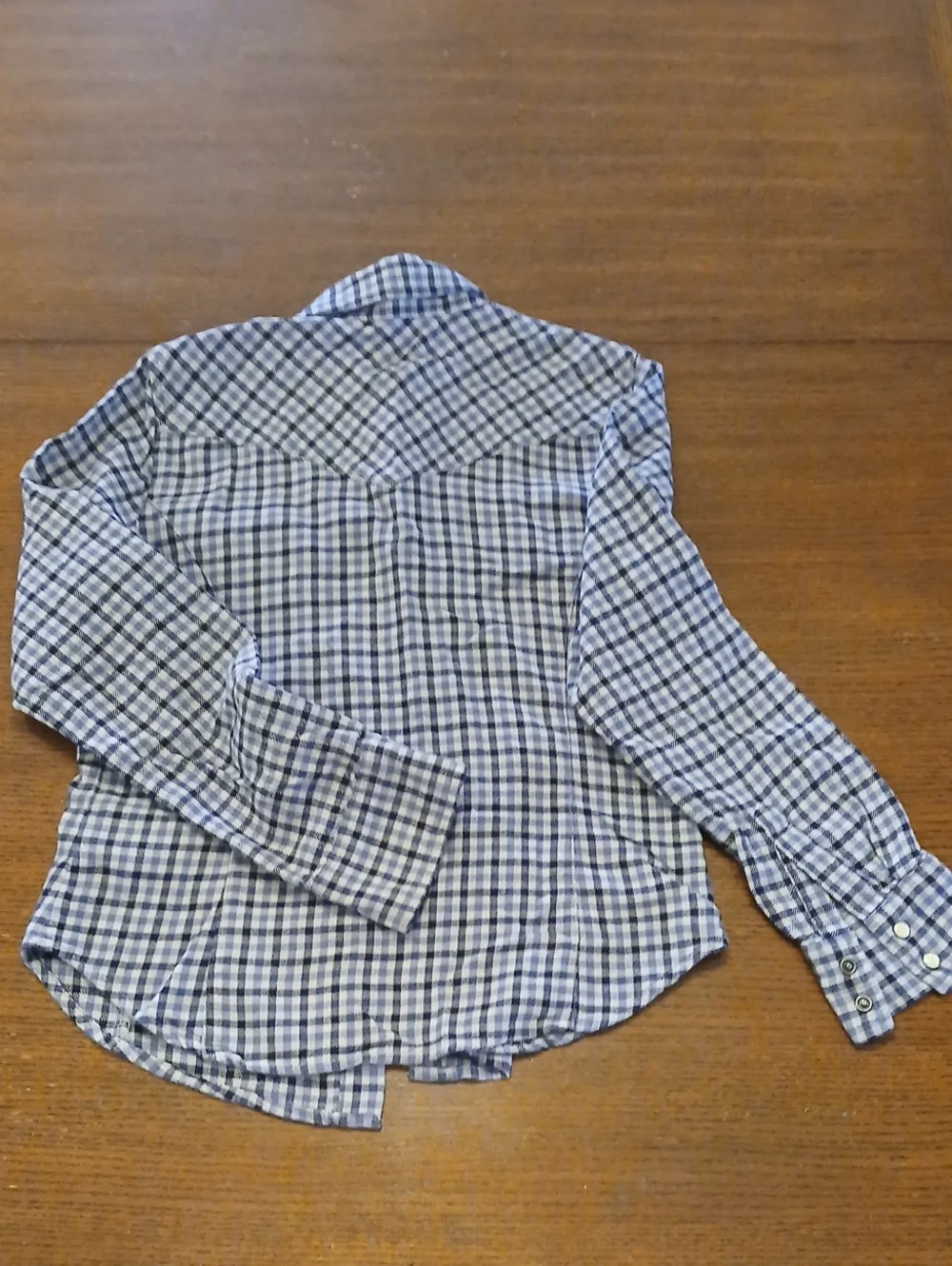 Button Snaps, GAP Kids Blue Plaid Button-Front Shirt